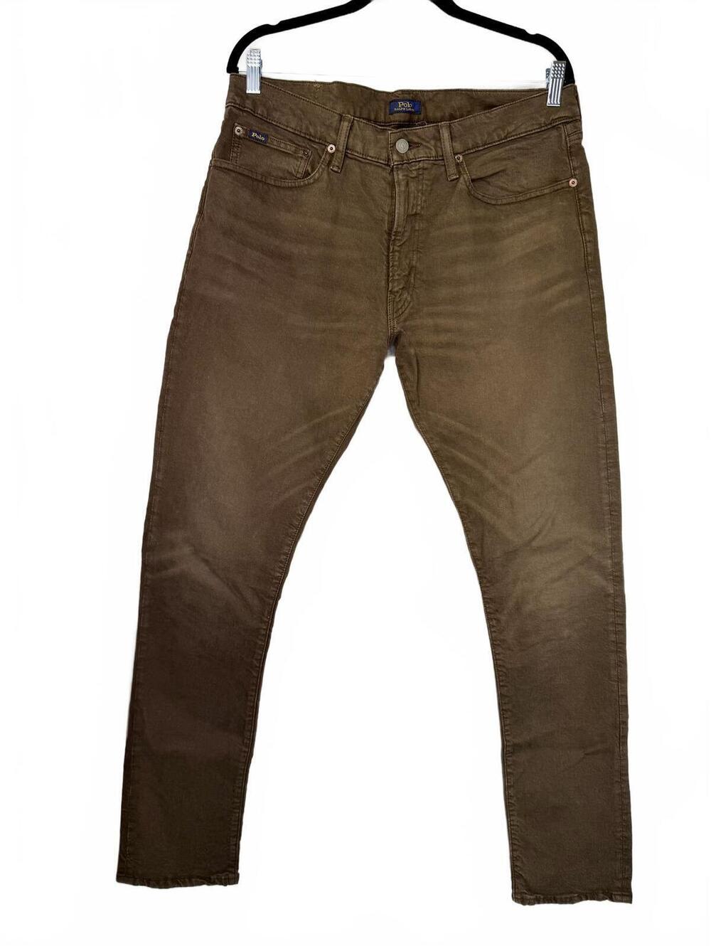 Polo Ralph Lauren Men's Brown Skinny Jeans Size 34x34